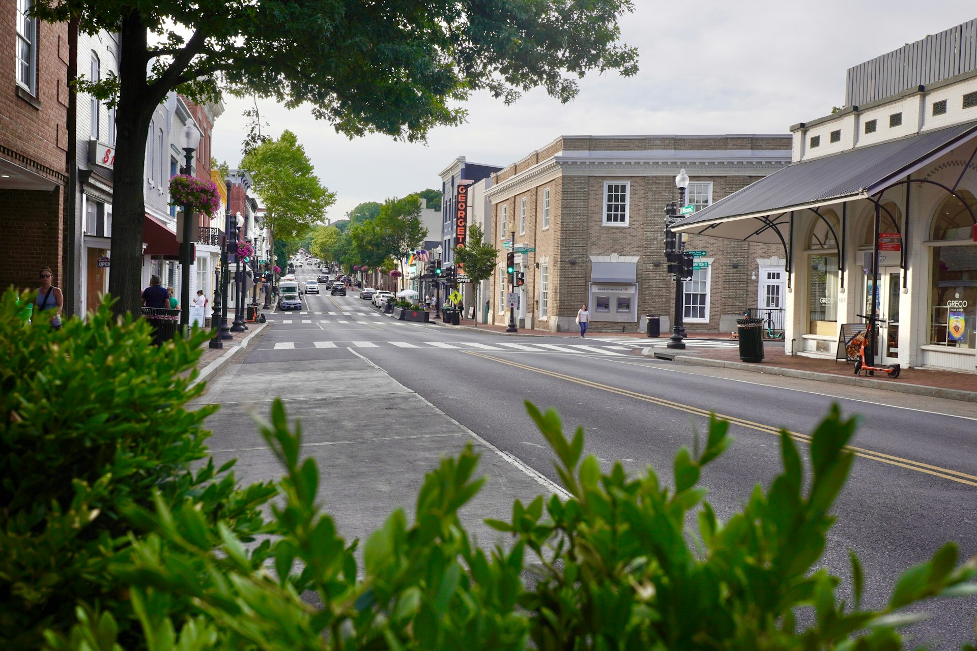 Downtown scene — Spring